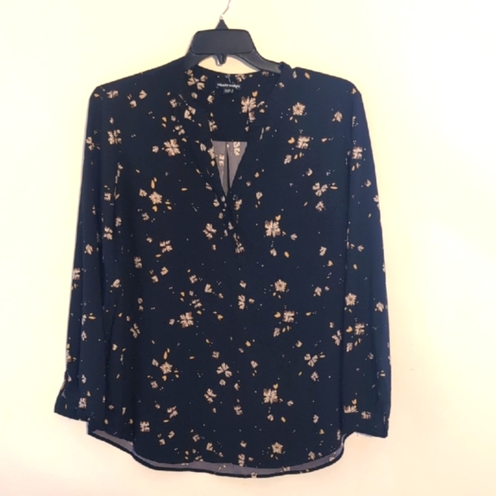 Hilary Radley Ladies' Long Sleeve Blouse Black X-Large